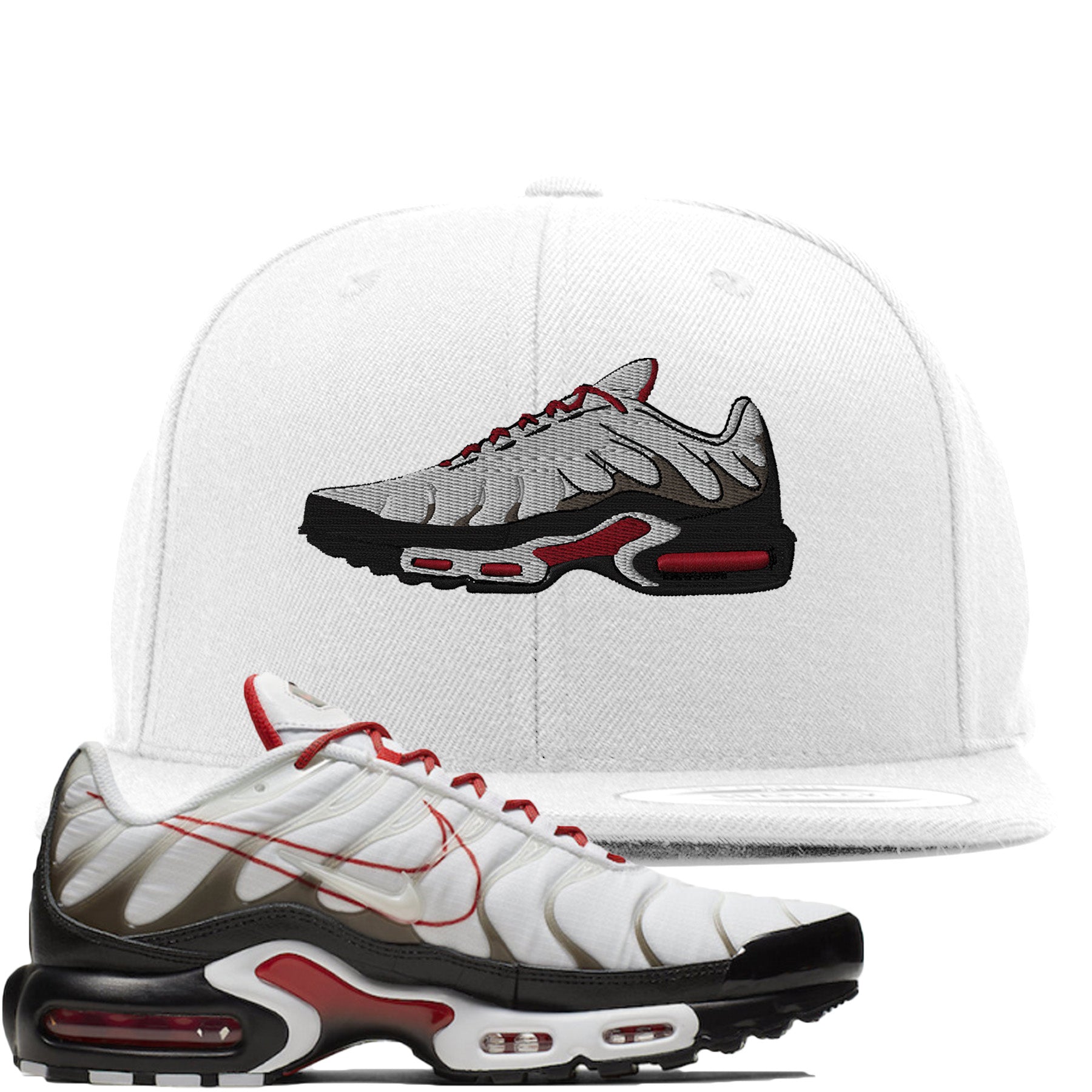 Nike Air Max Plus White University Red 