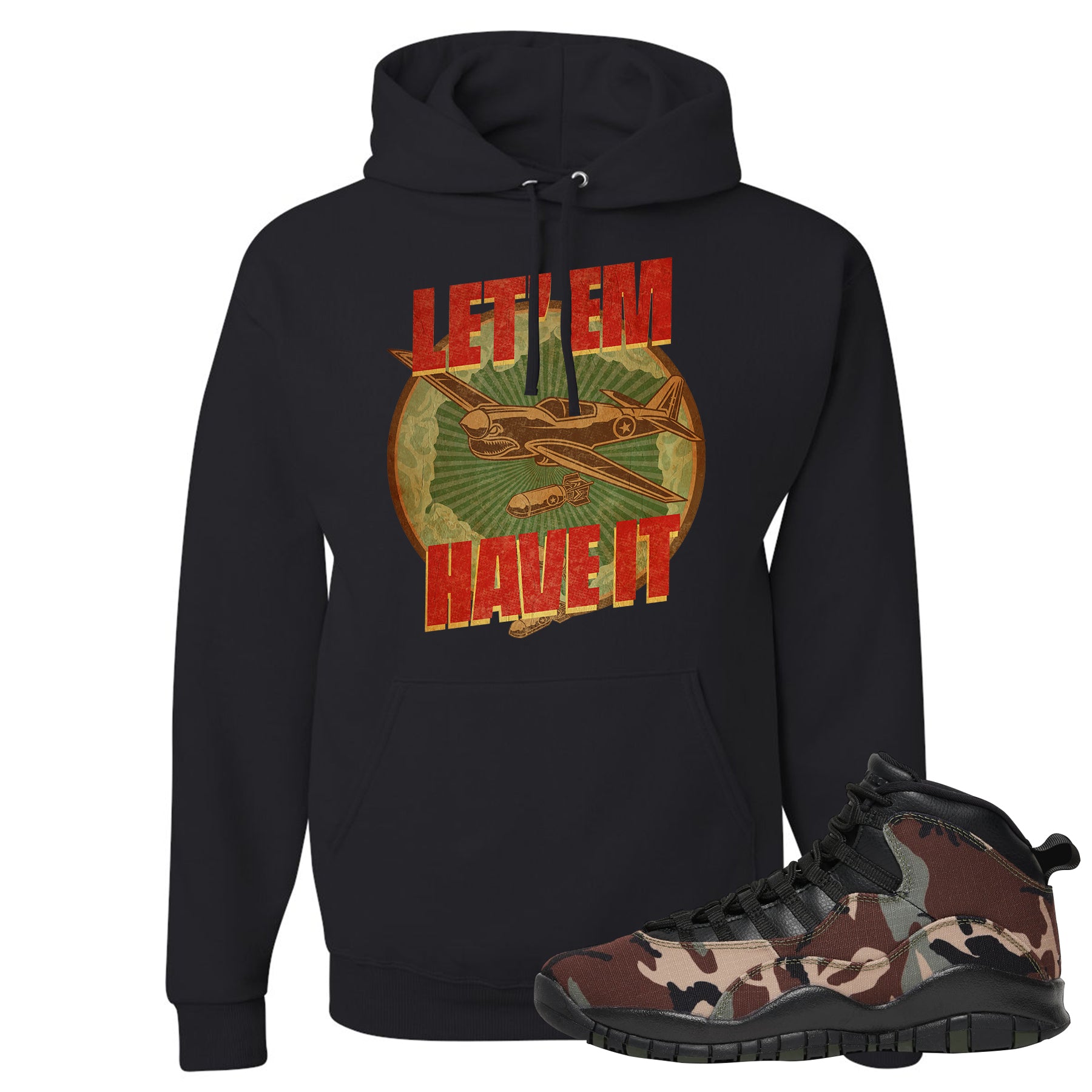 jordan 10 camo hoodie