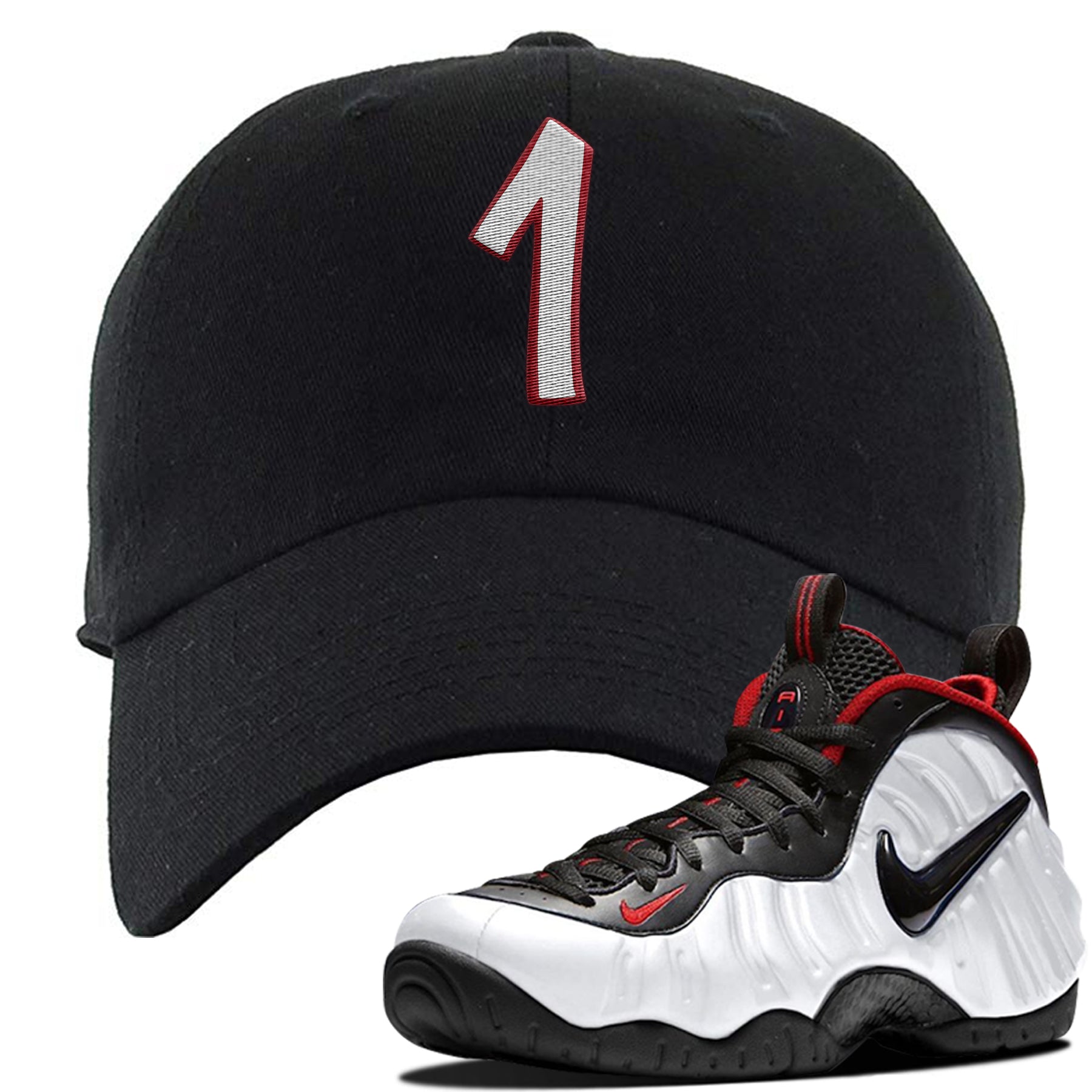 foamposites white black university red