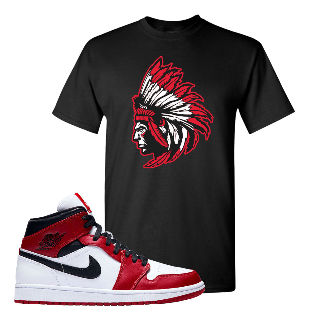 Air Jordan 1 Mid Chicago T Shirt 