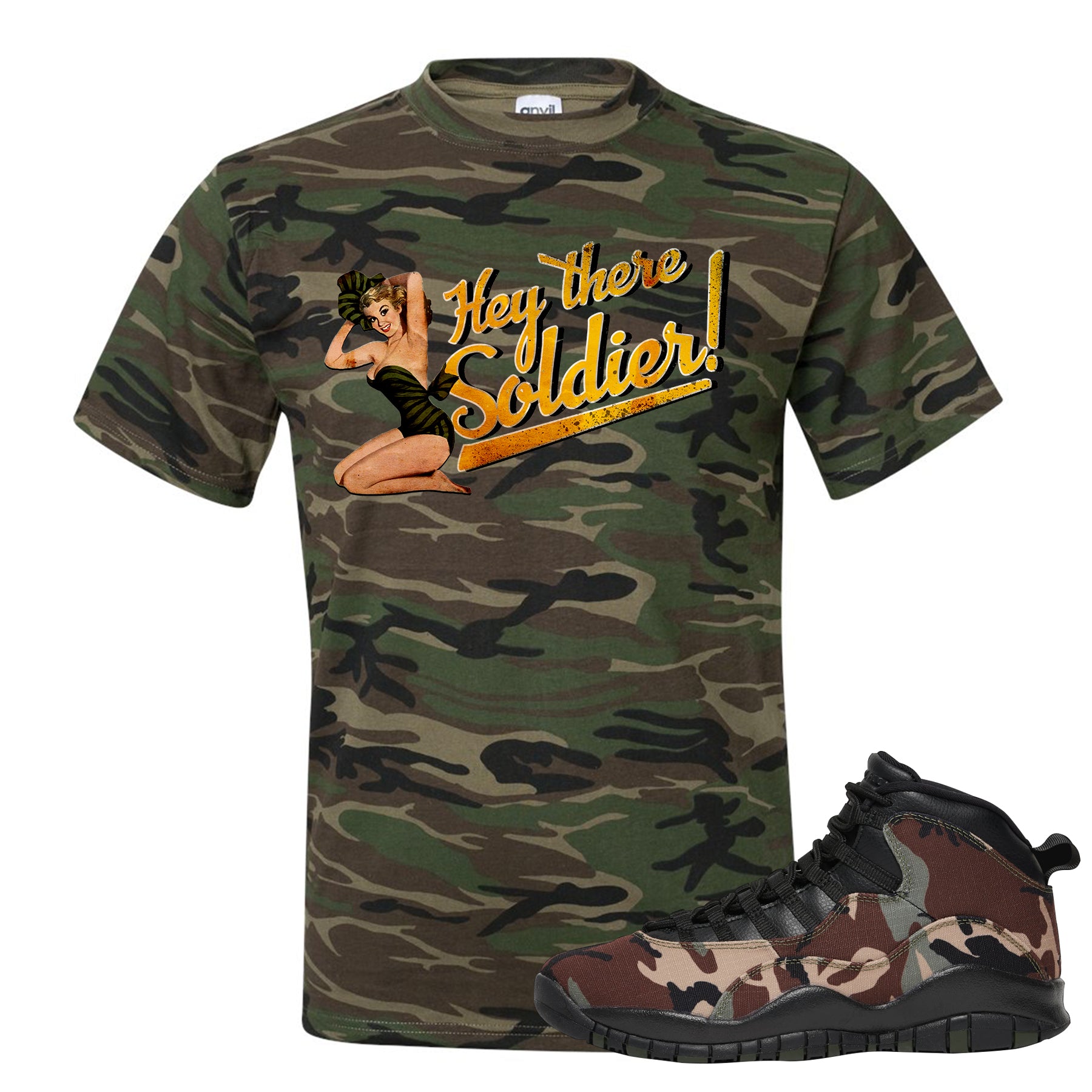 jordan 10 desert camo shirt