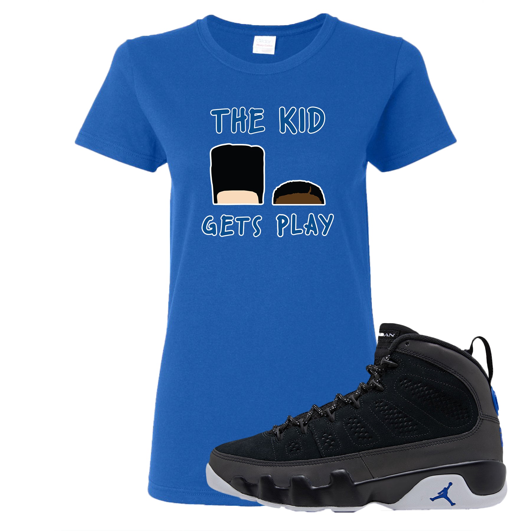 jordan 9 racer blue shirt