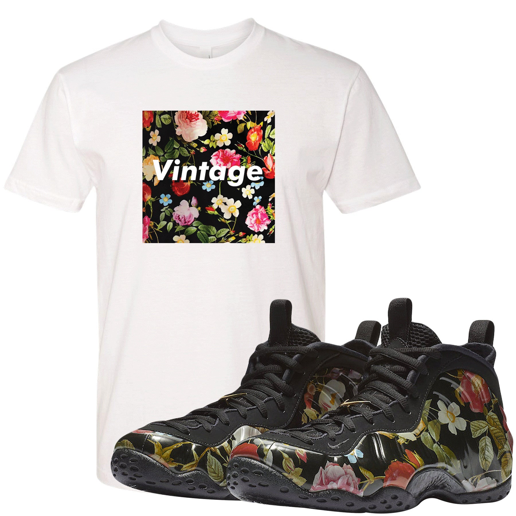 foamposite floral shirt