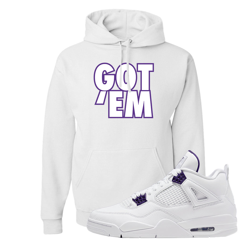 purple and white jordan hoodie