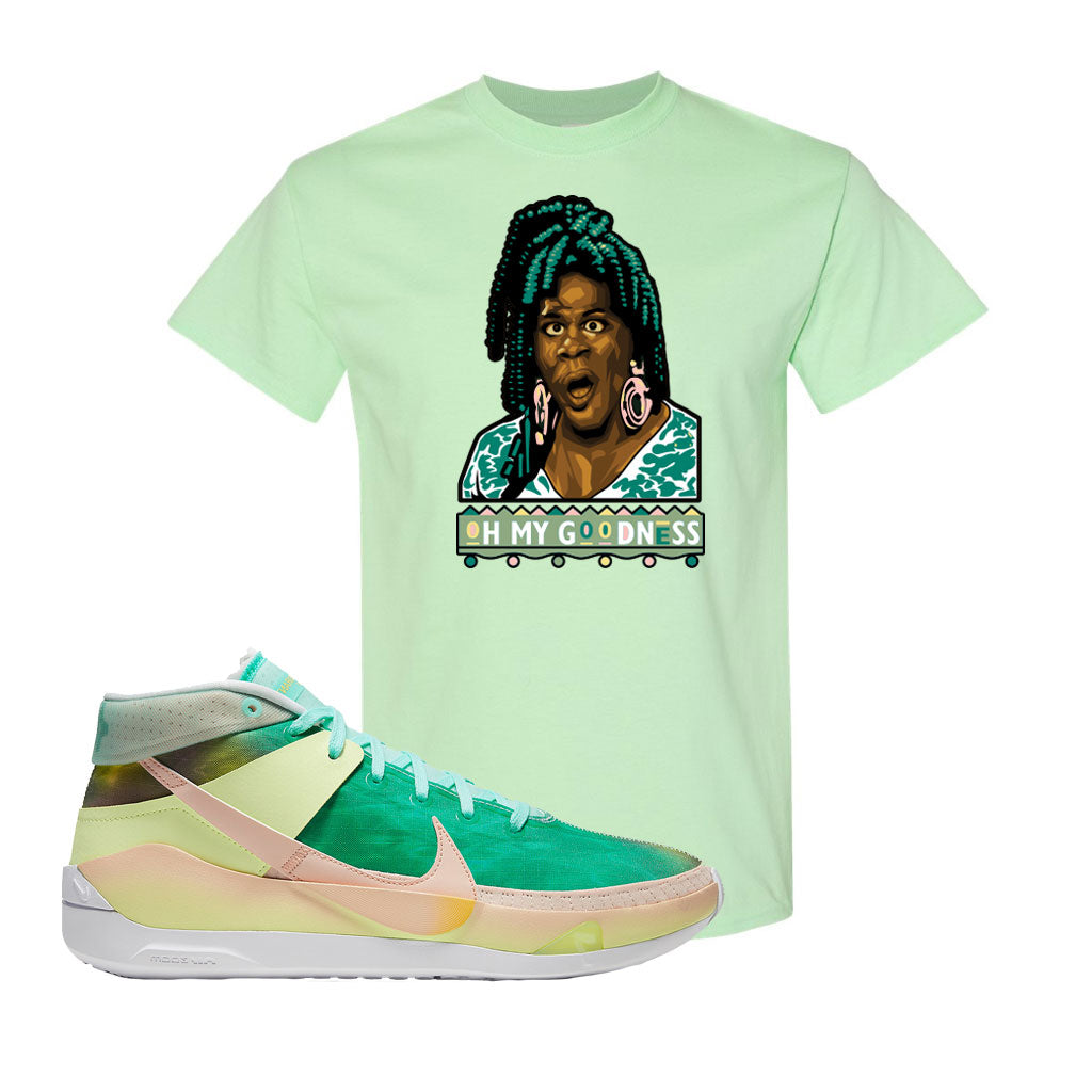 green kd shirt