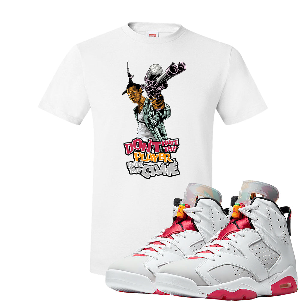 Air Jordan 6 Hare T Shirt | White, Don 