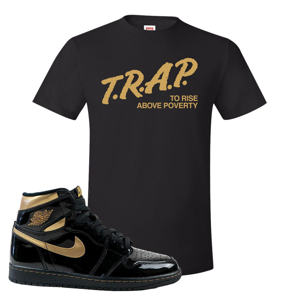 black and gold air jordan t shirt