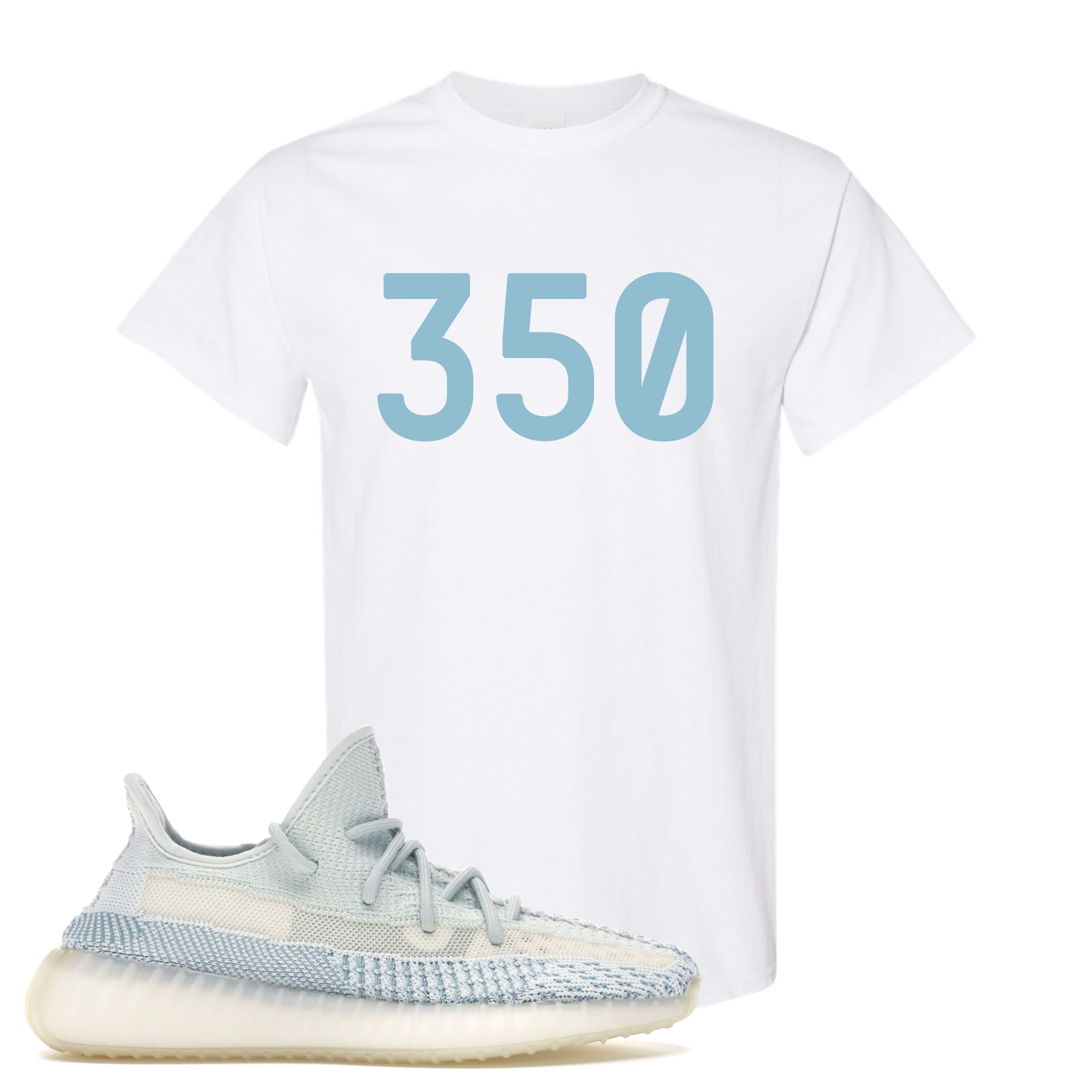 yeezy blue tint matching shirt