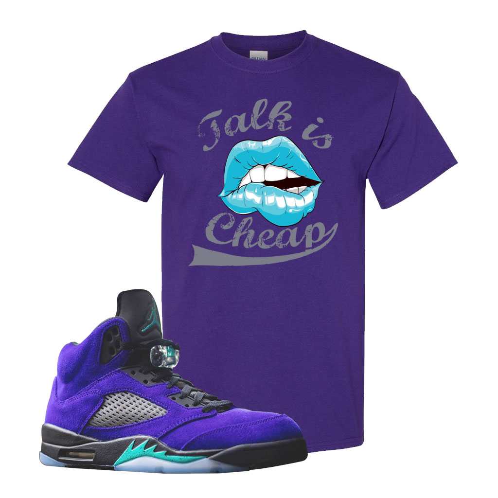 jordan 5 alternate grape clothing