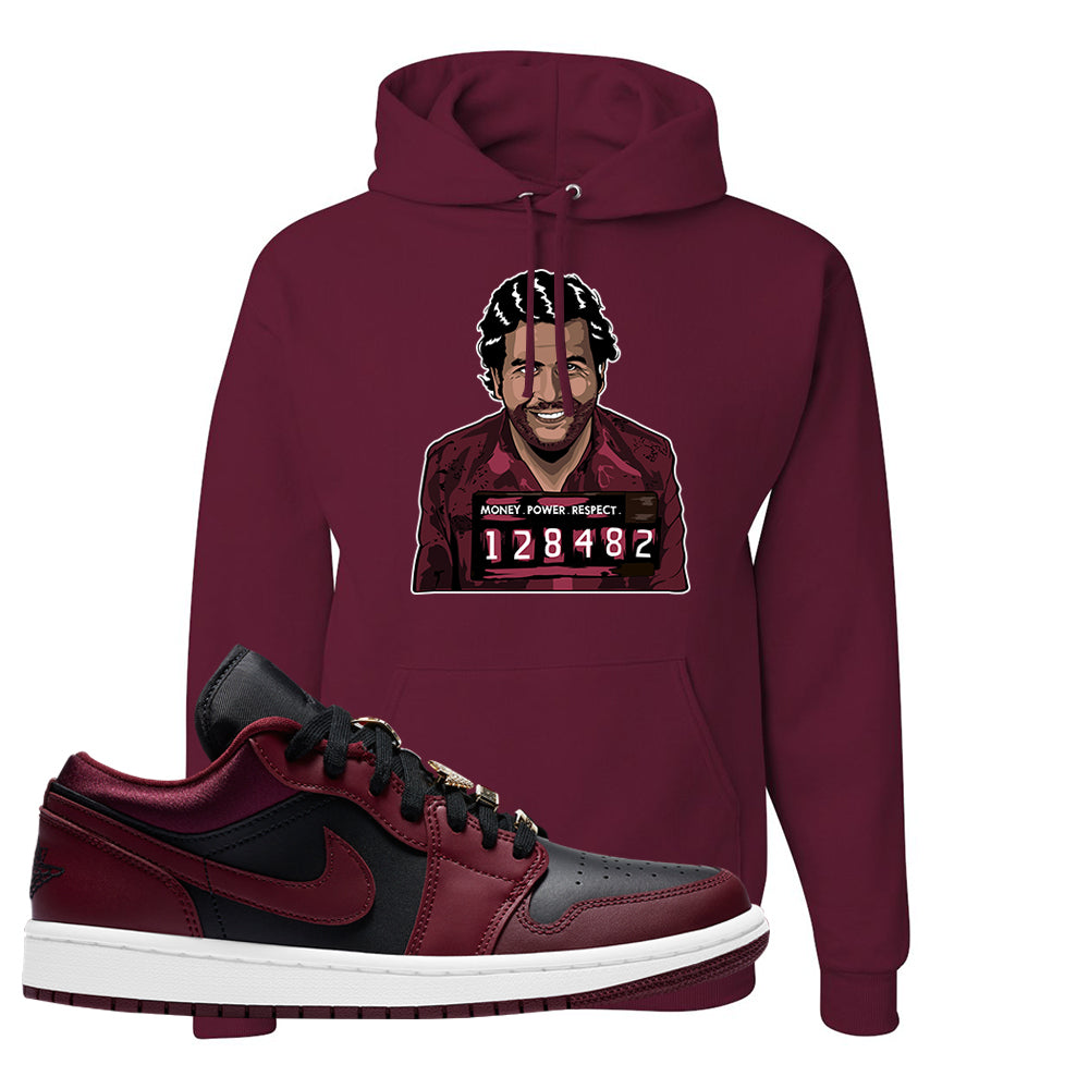 maroon jordan hoodie