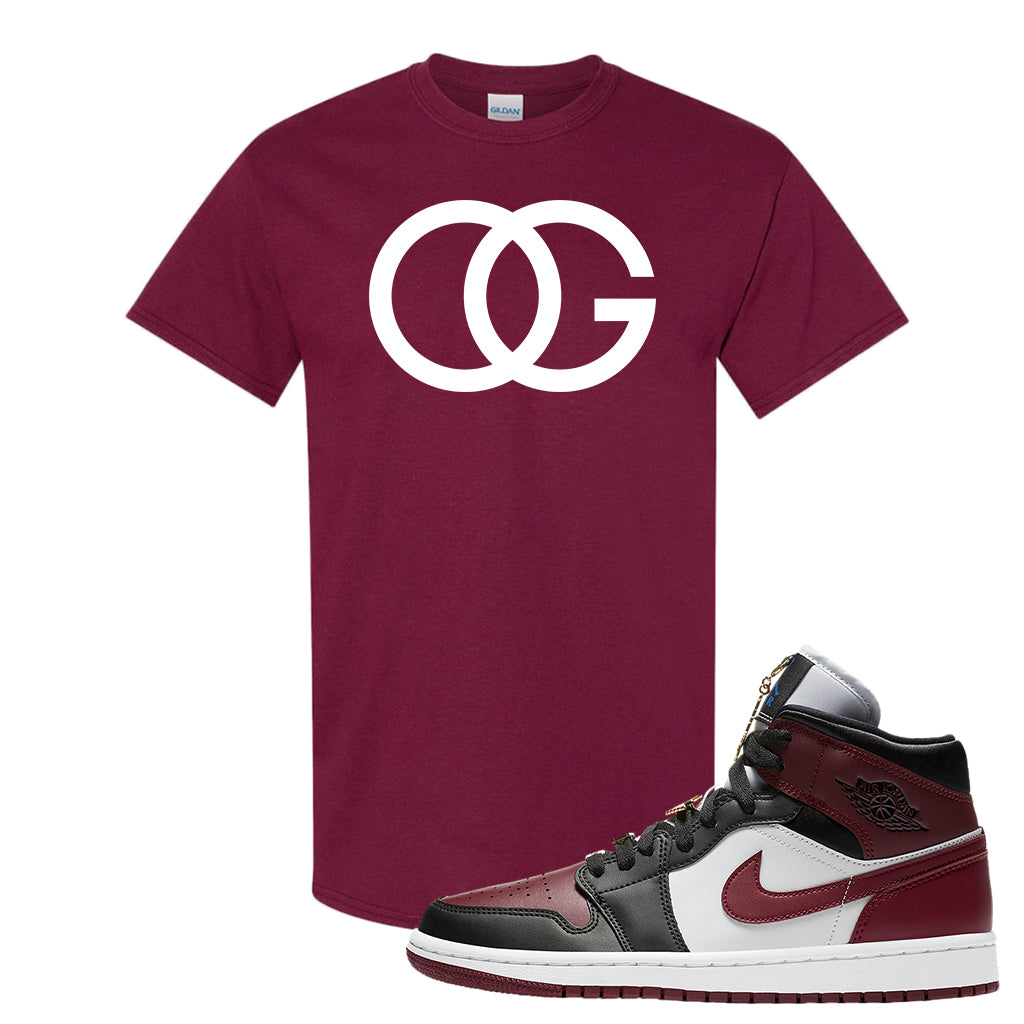 maroon jordan shirt