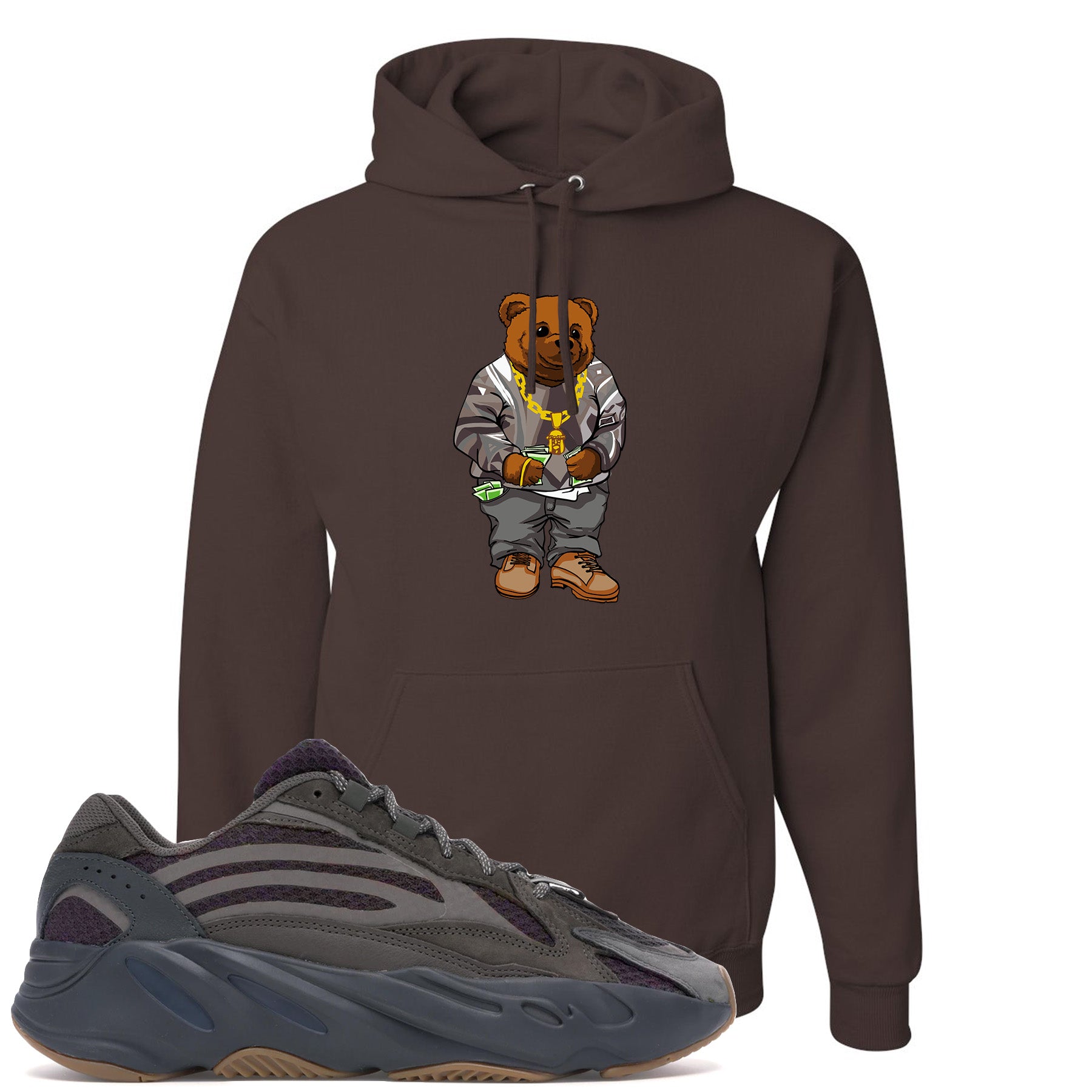 brown polo hoodie