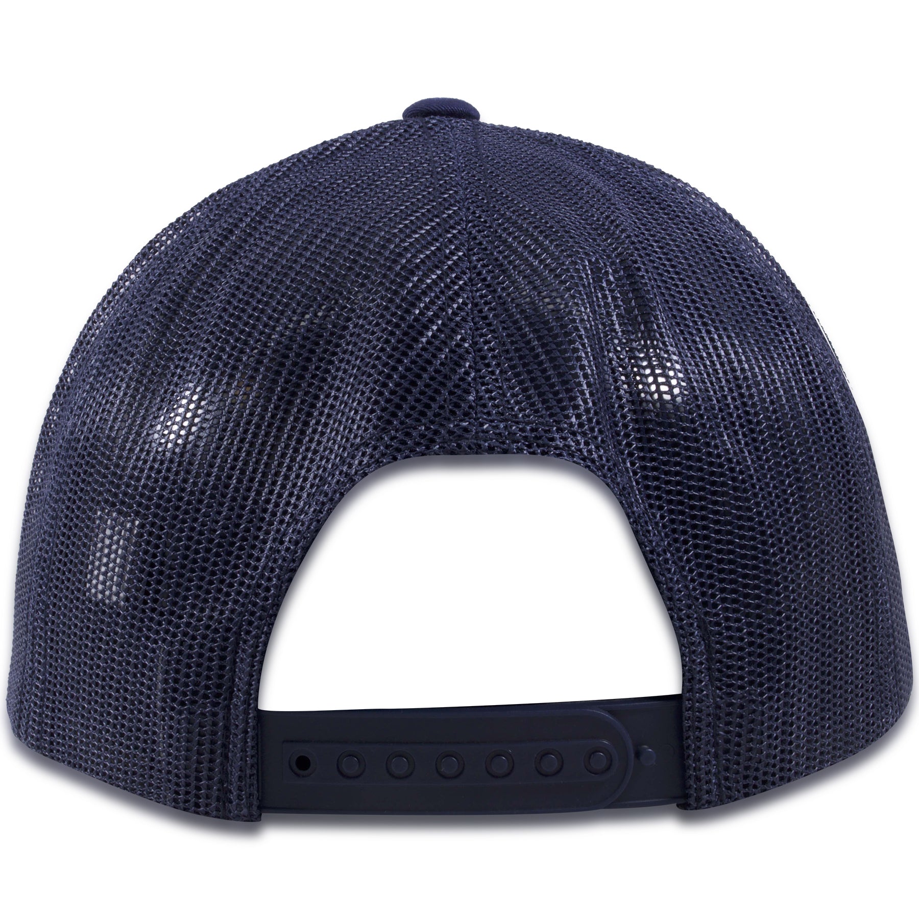 Navy Blue on Navy Blue Mesh-Back Adjustable Trucker Hat – Cap Swag