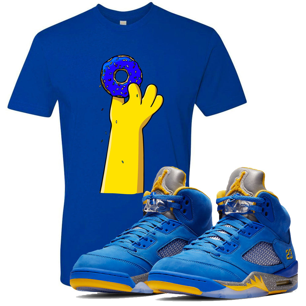 blue and yellow 5s jordans