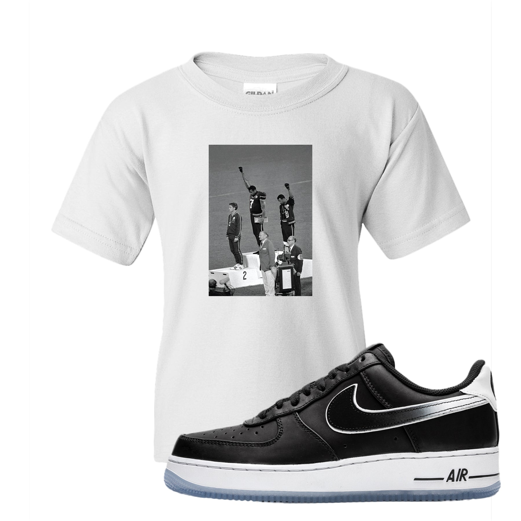 nike air force 1 t shirt white