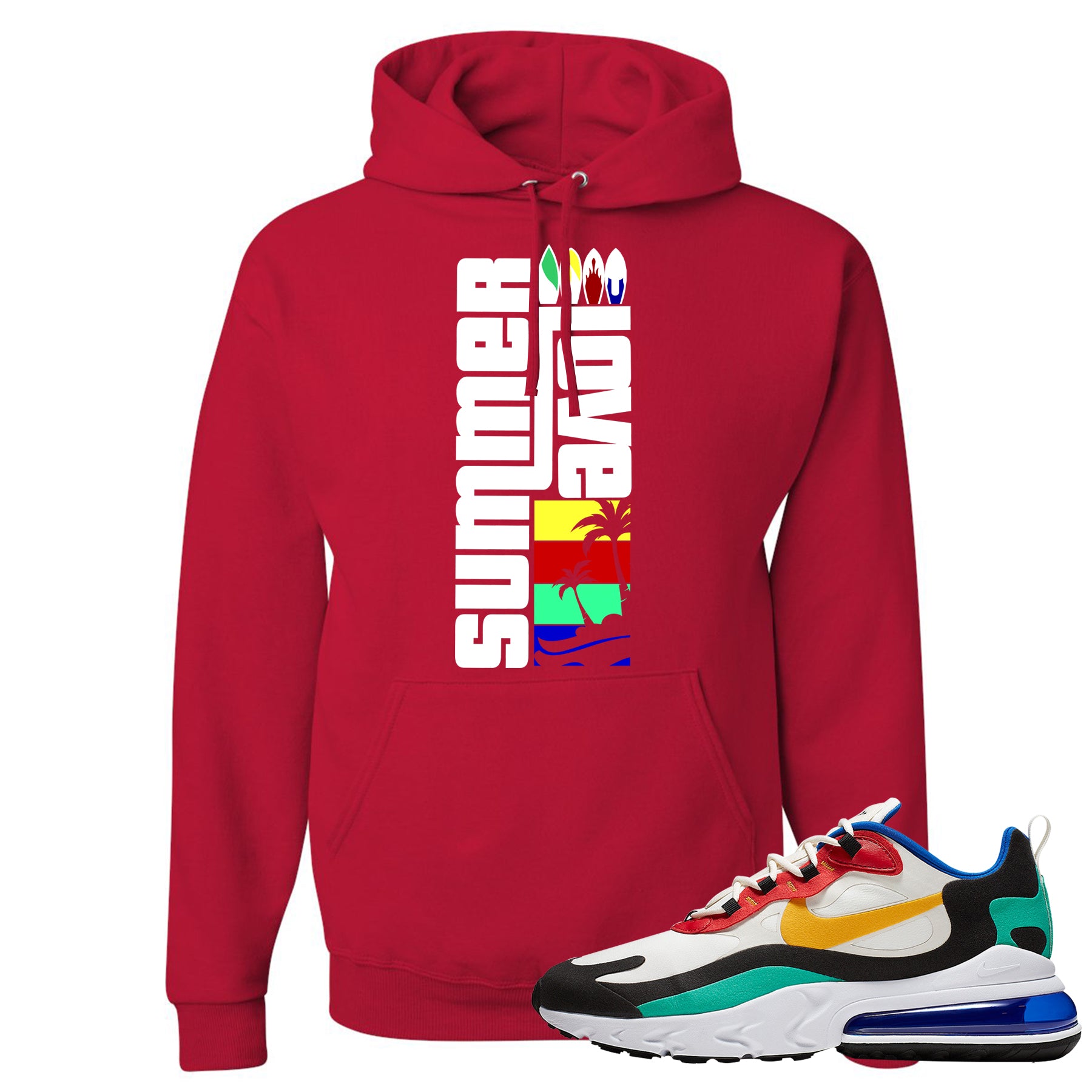 red nike air max hoodie