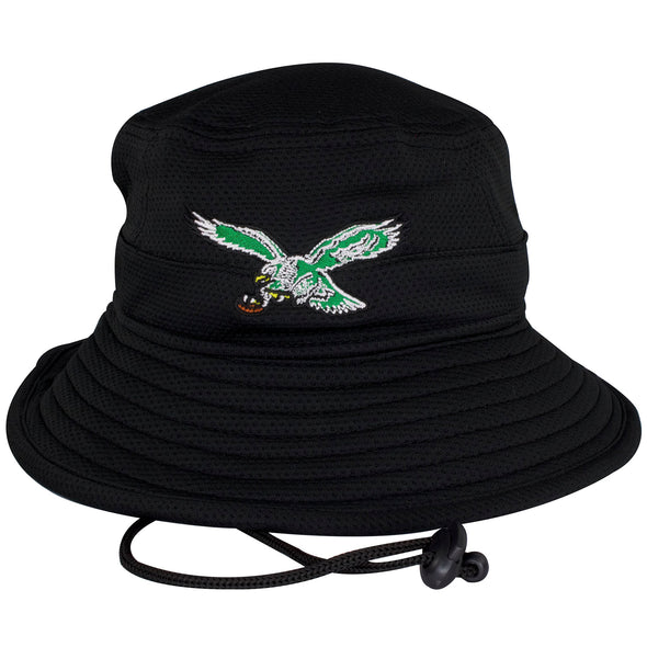 This Philadelphia Eagles hat shows a vintage Philadelphia Eagles bird logo embroidered on the front.