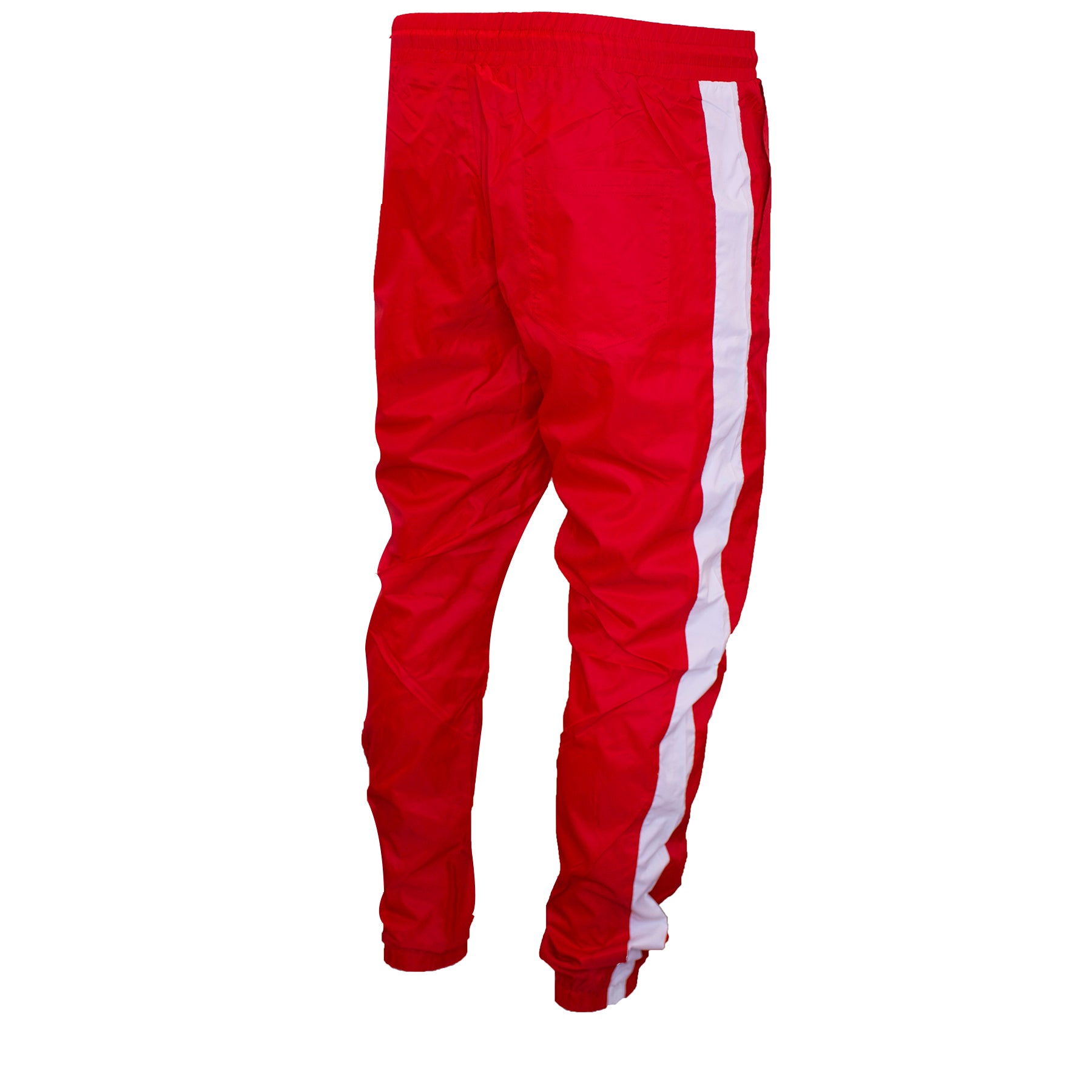 Red and White Windbreaker Tapered Track Pants – Cap Swag