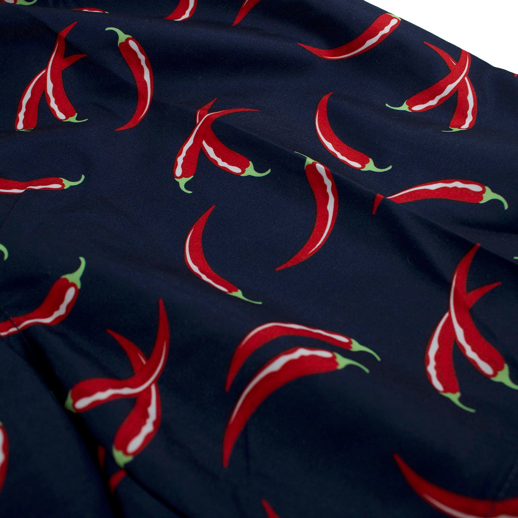 chili pepper swim trunks