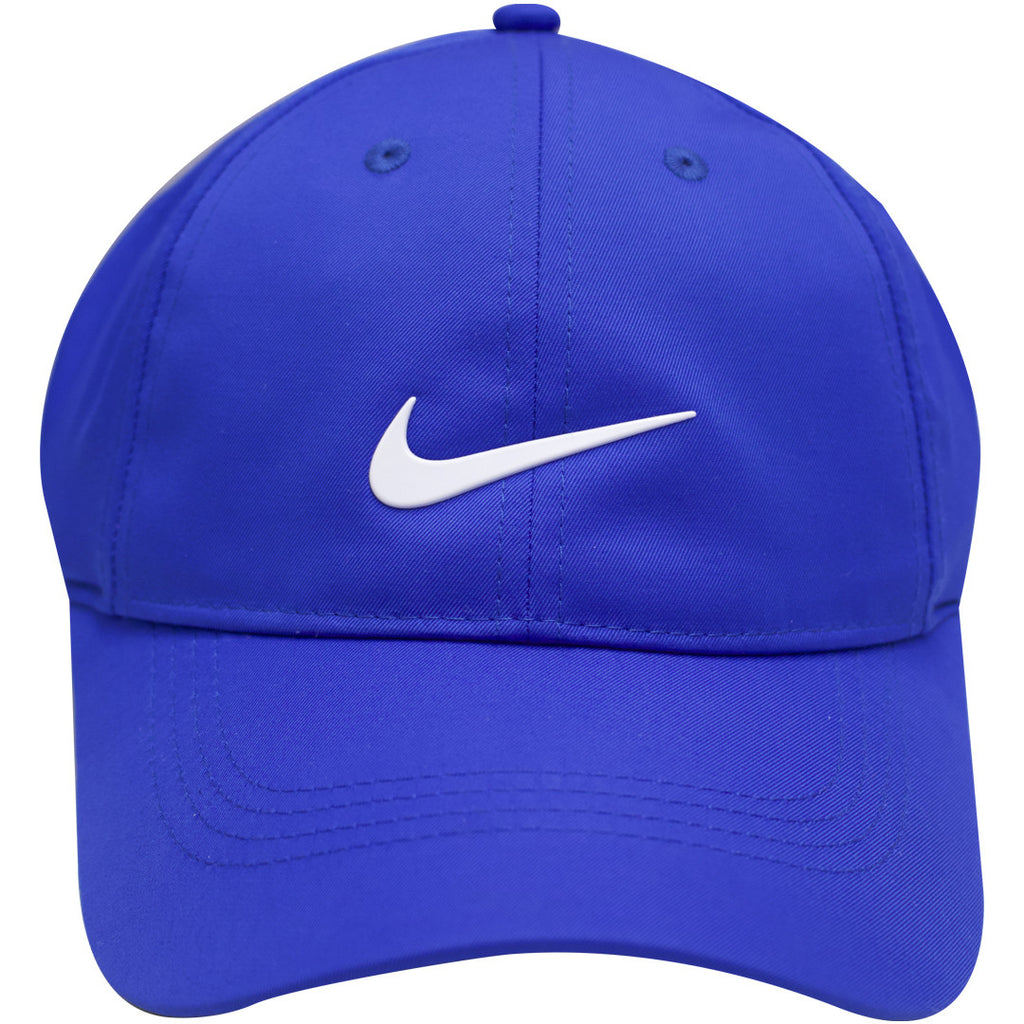 Nike Dri-FIT Royal Blue with White Swoosh Golf Dad Hat Baseball Cap ...