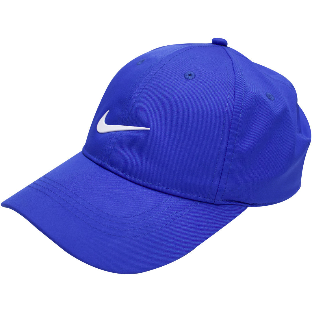 Nike Dri-FIT Royal Blue with White Swoosh Golf Dad Hat Baseball Cap ...