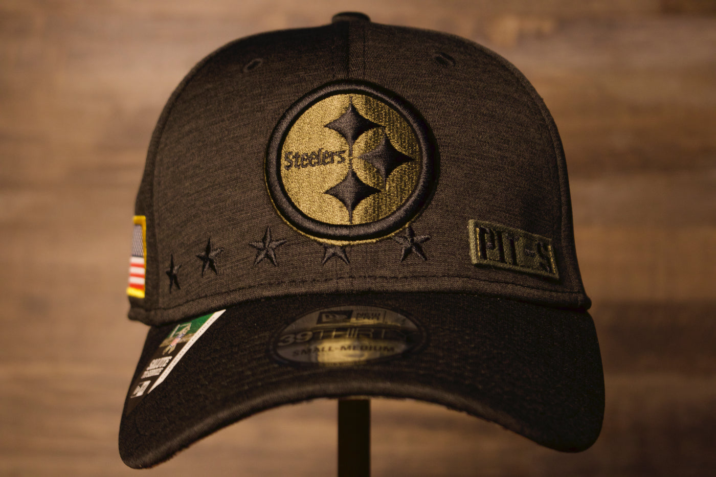 KTZ Pittsburgh Steelers Salute To Service 9twenty Cap in Green for Men