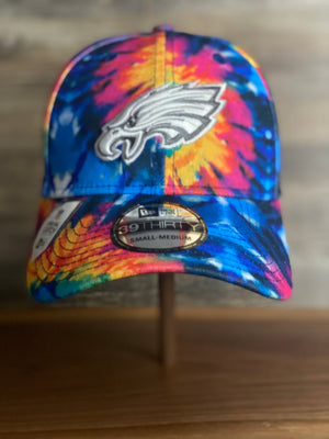 NEW Era Philadelphia Eagles Men's NFL Crucial Catch 39THIRTY Tie-Dye Hat Cap