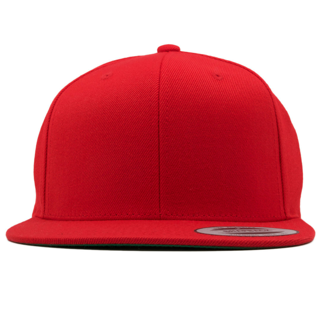 Blank Red Adjustable Snapback | Plain Red Snapback Hat – Cap Swag