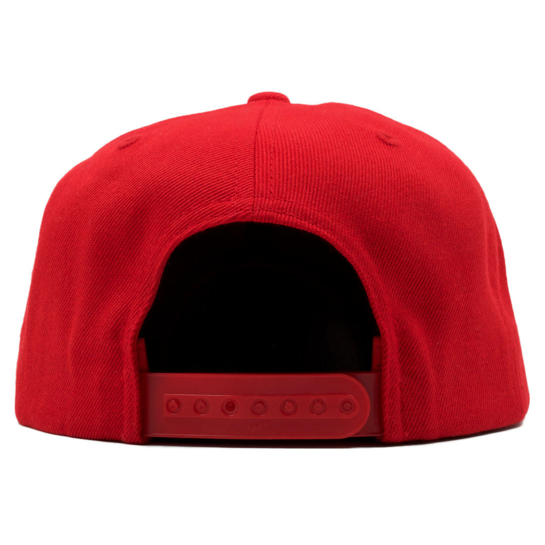 plain red baseball cap