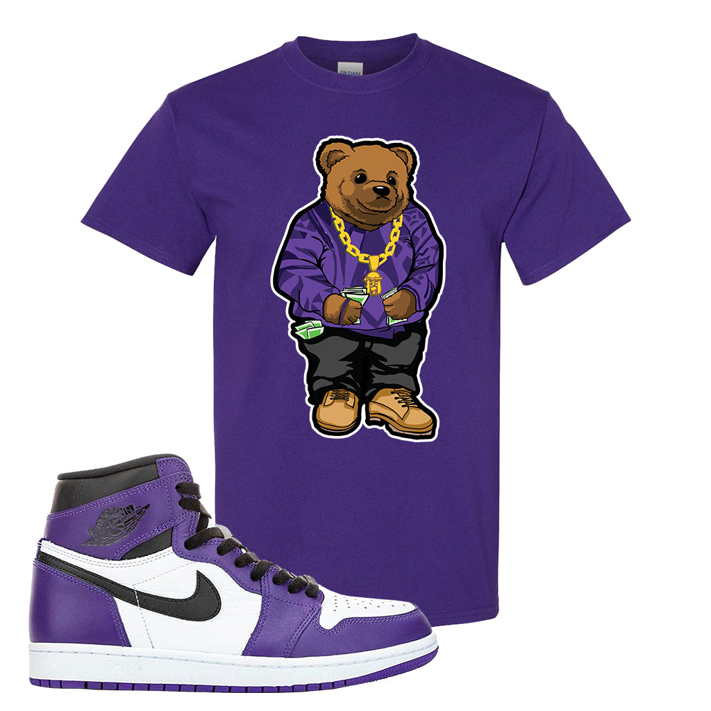 air jordan 1 court purple shirt