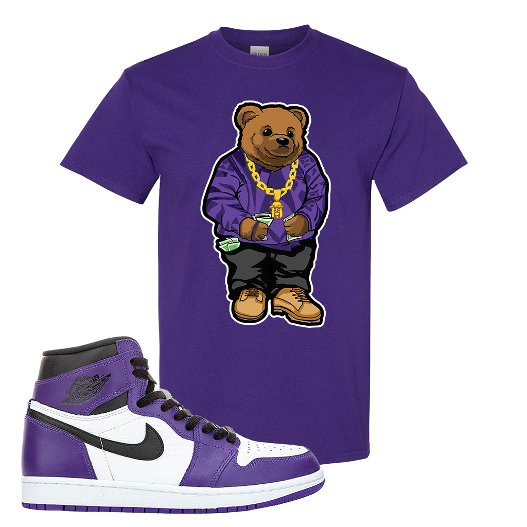 purple jordan sweater