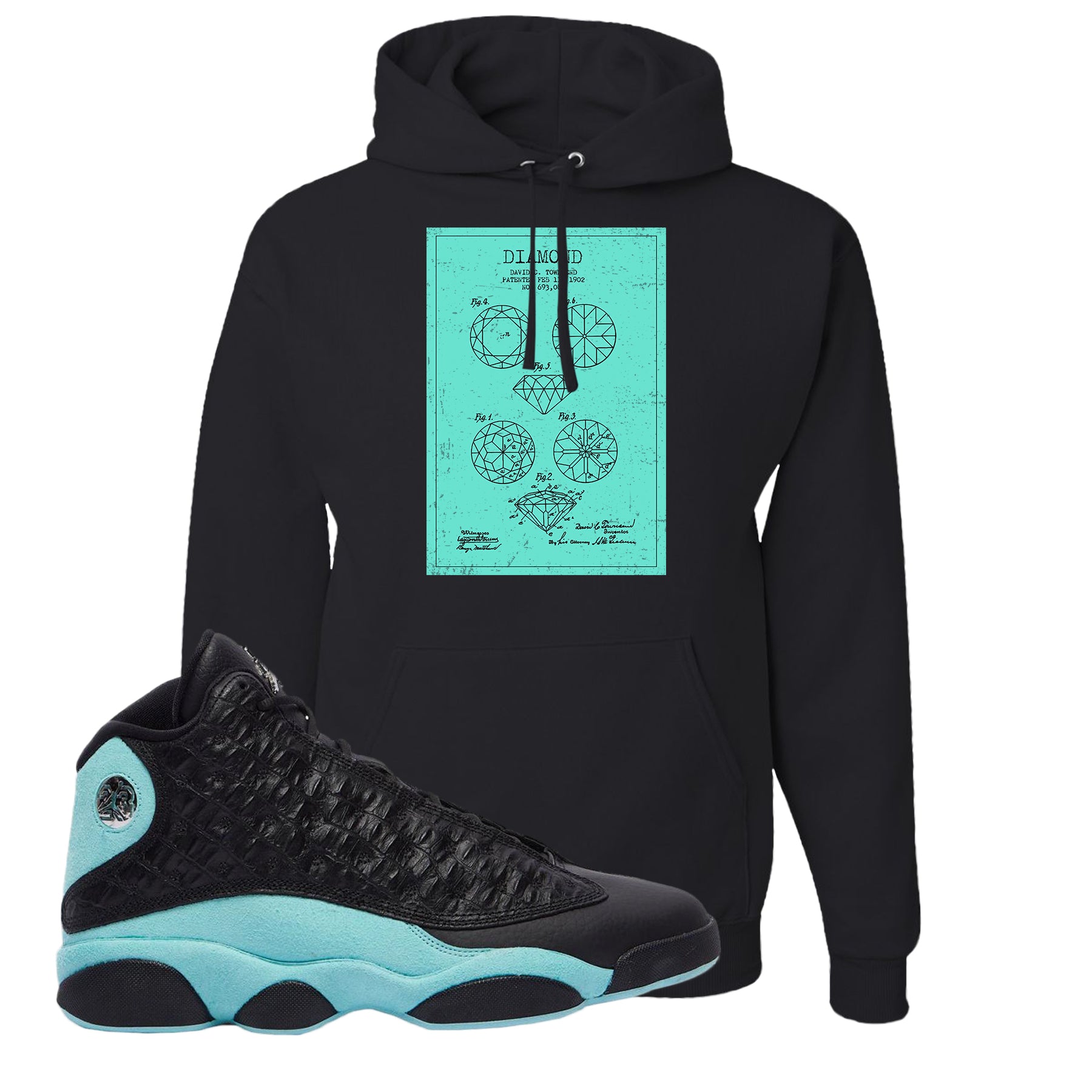 jordan island green hoodie