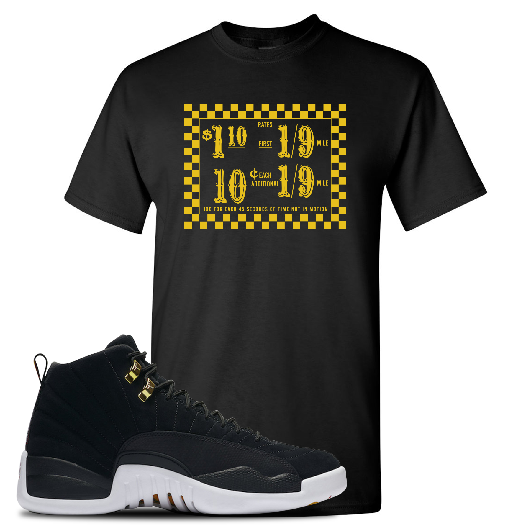 jordan 12 reverse taxi shirt