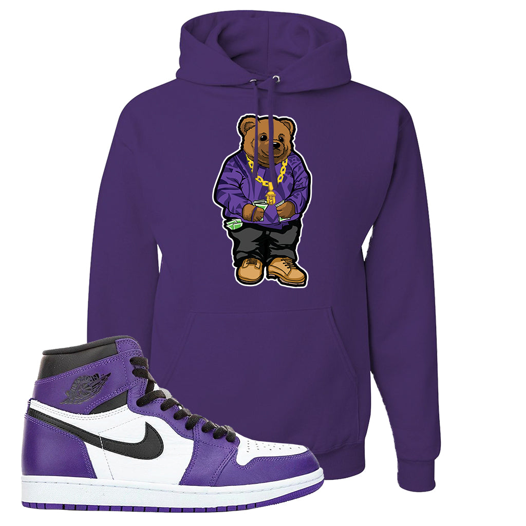 court purple hoodie