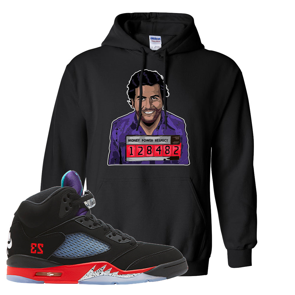 Air Jordan 5 Top 3 Hoodie | Black 