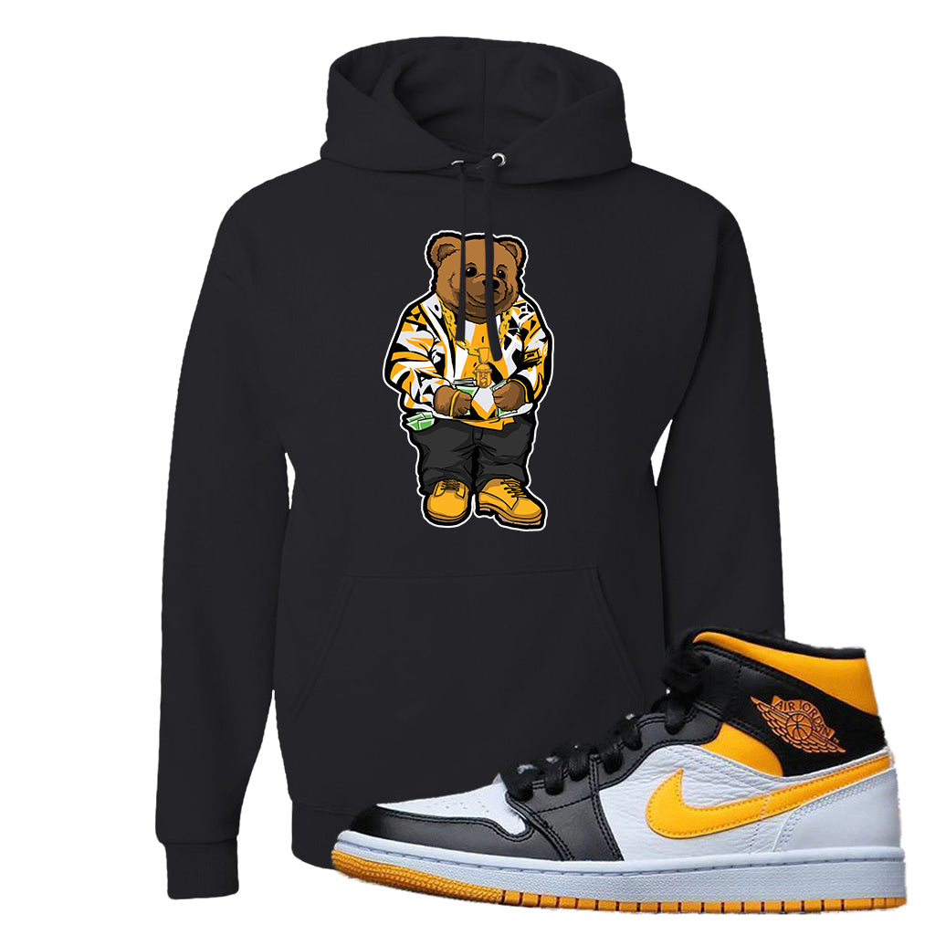 yellow and black jordan hoodie