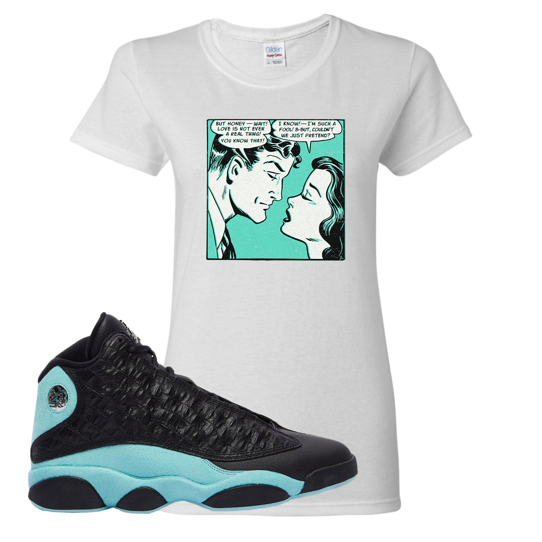 island green jordan 13 shirt