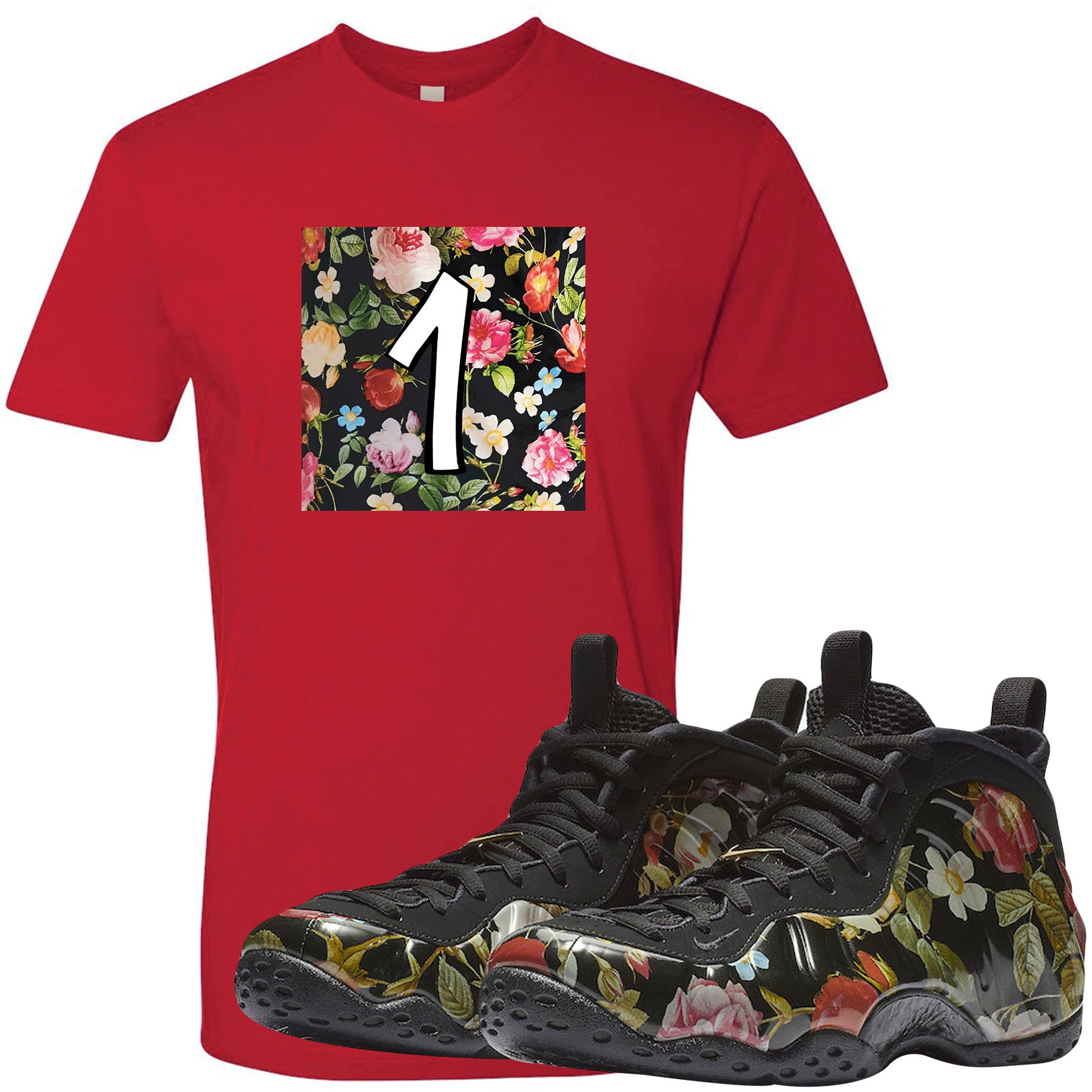 foamposite floral kids