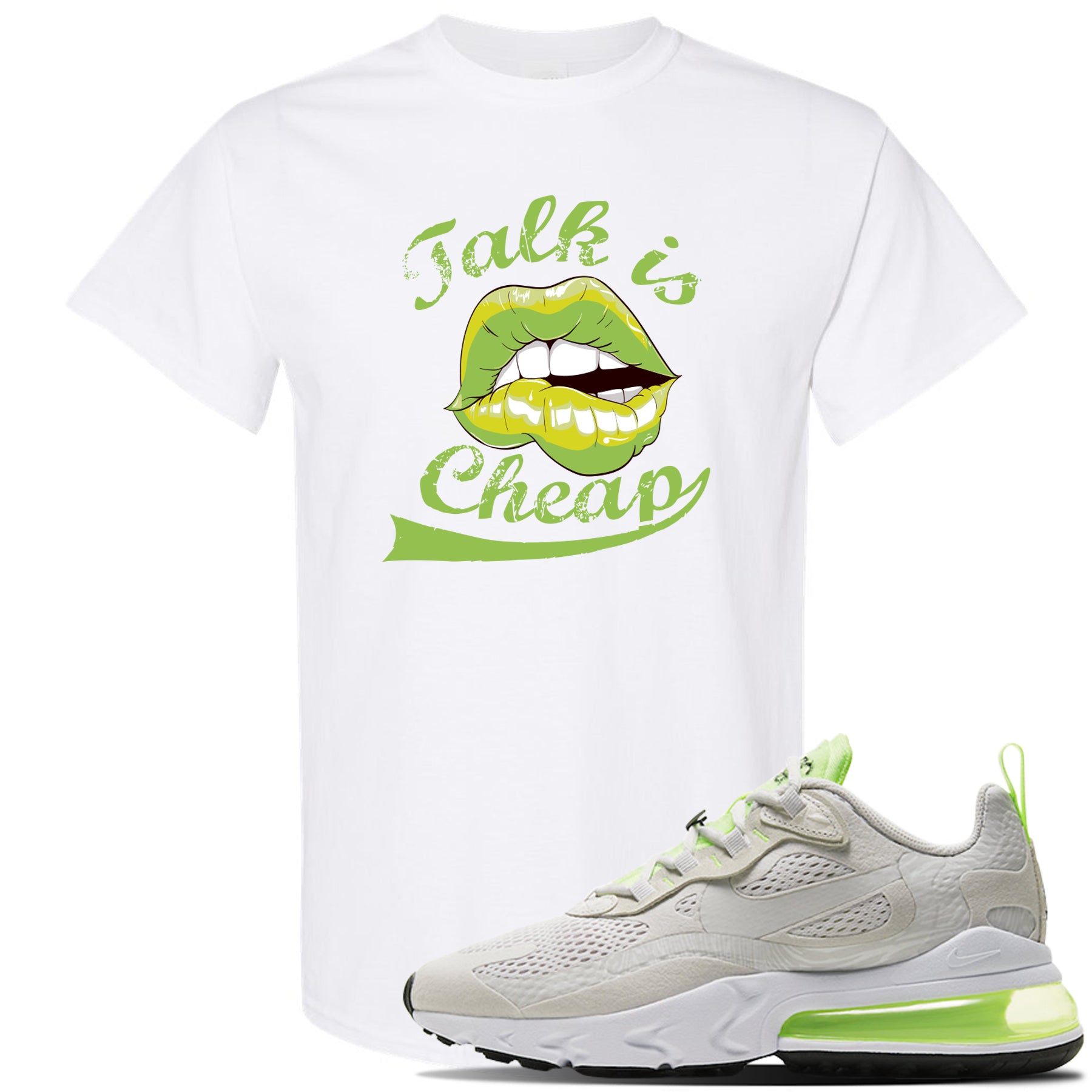 green and white nike t shirt