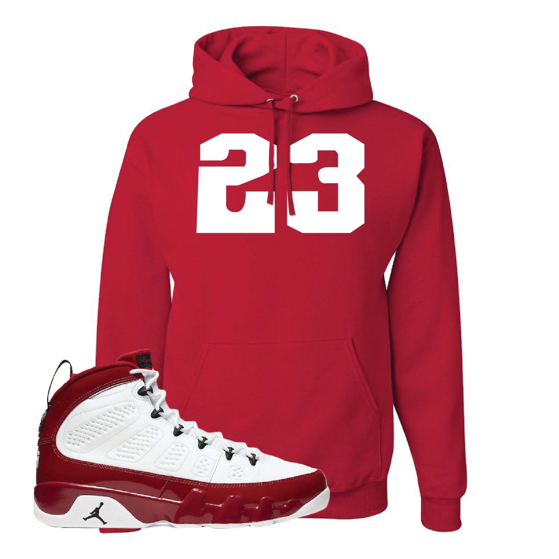 jordan 9 gym red hoodie