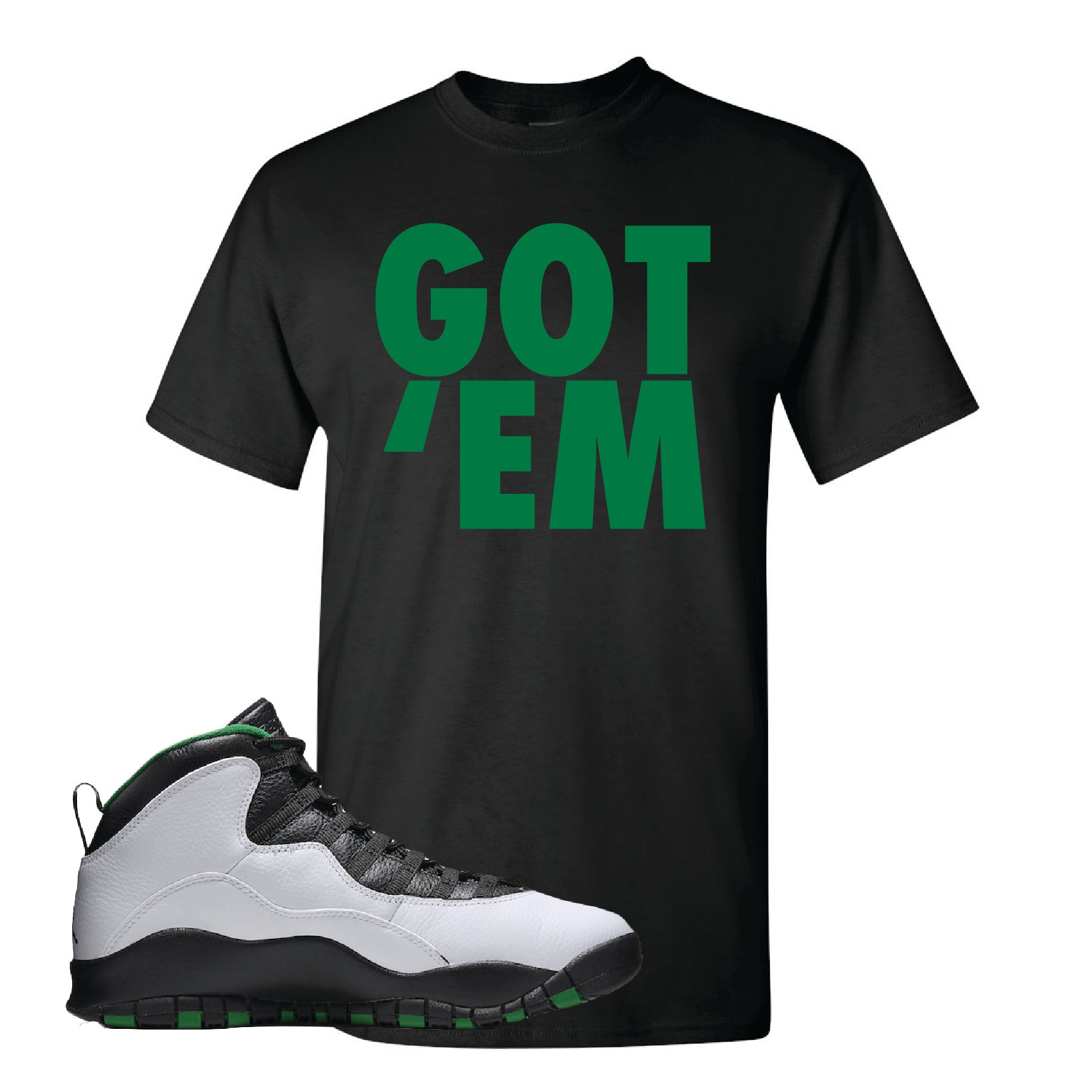 jordan 10 seattle supersonics shirt