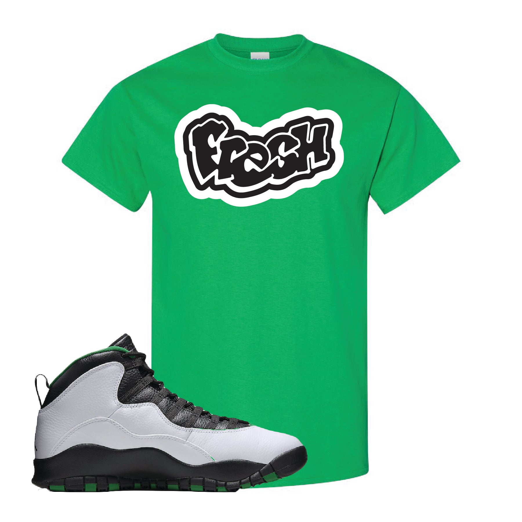 jordan 10 seattle supersonics shirt