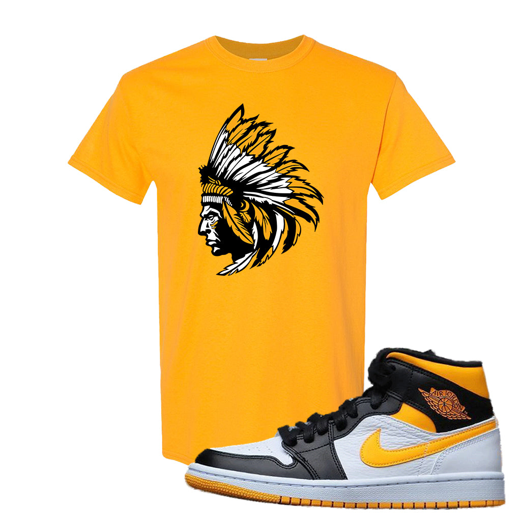 Air Jordan 1 Mid Varsity Yellow Black T 