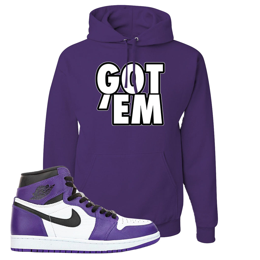 purple pullover hoodie