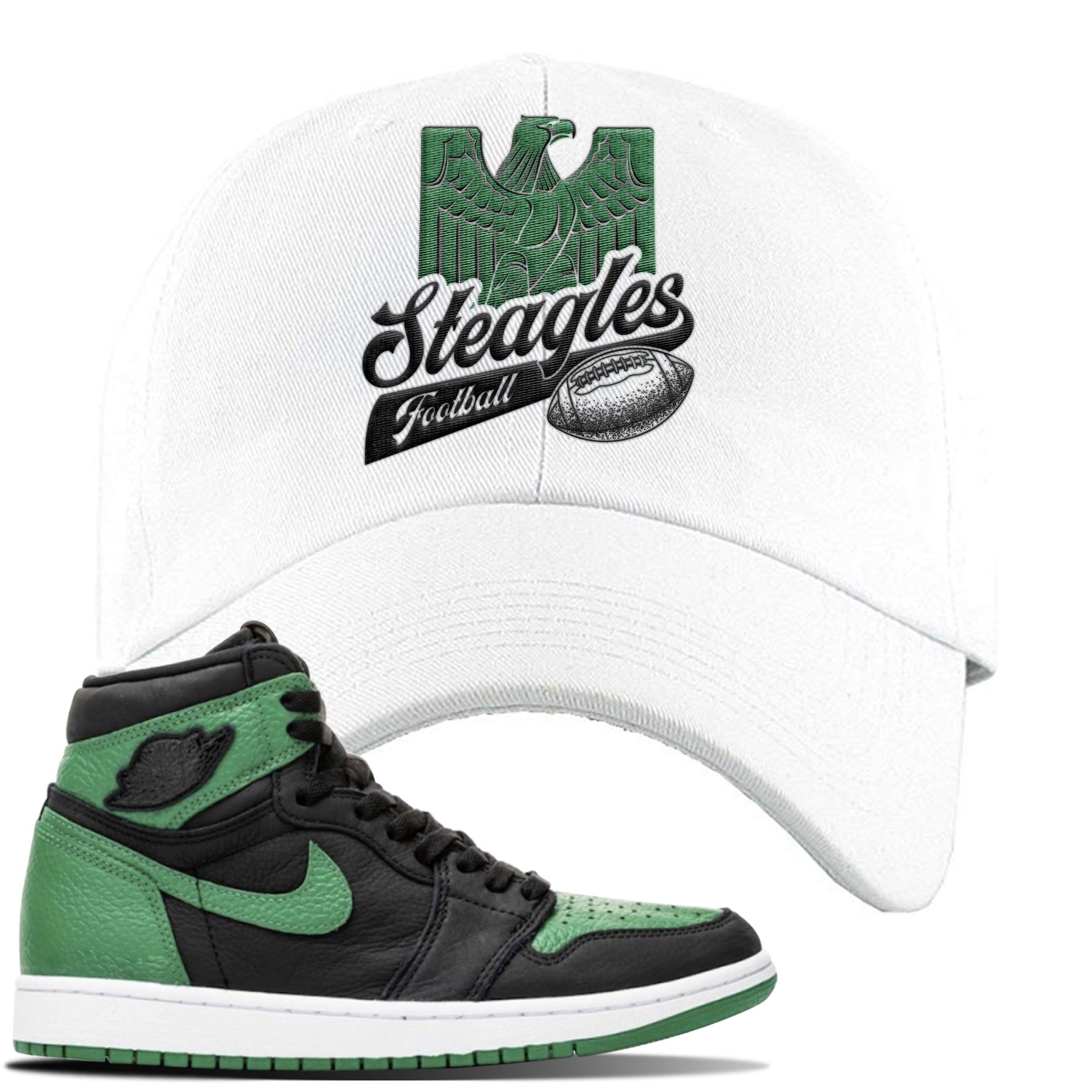 pine green jordan 1 hat