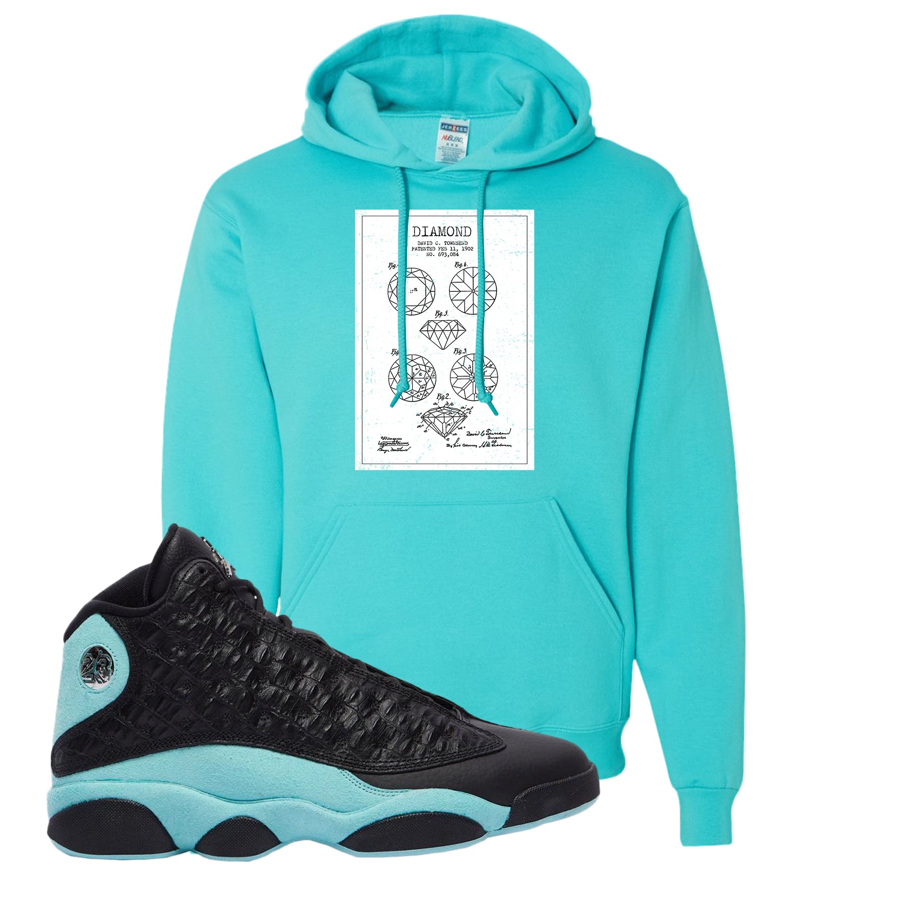 jordan 13 island green jacket