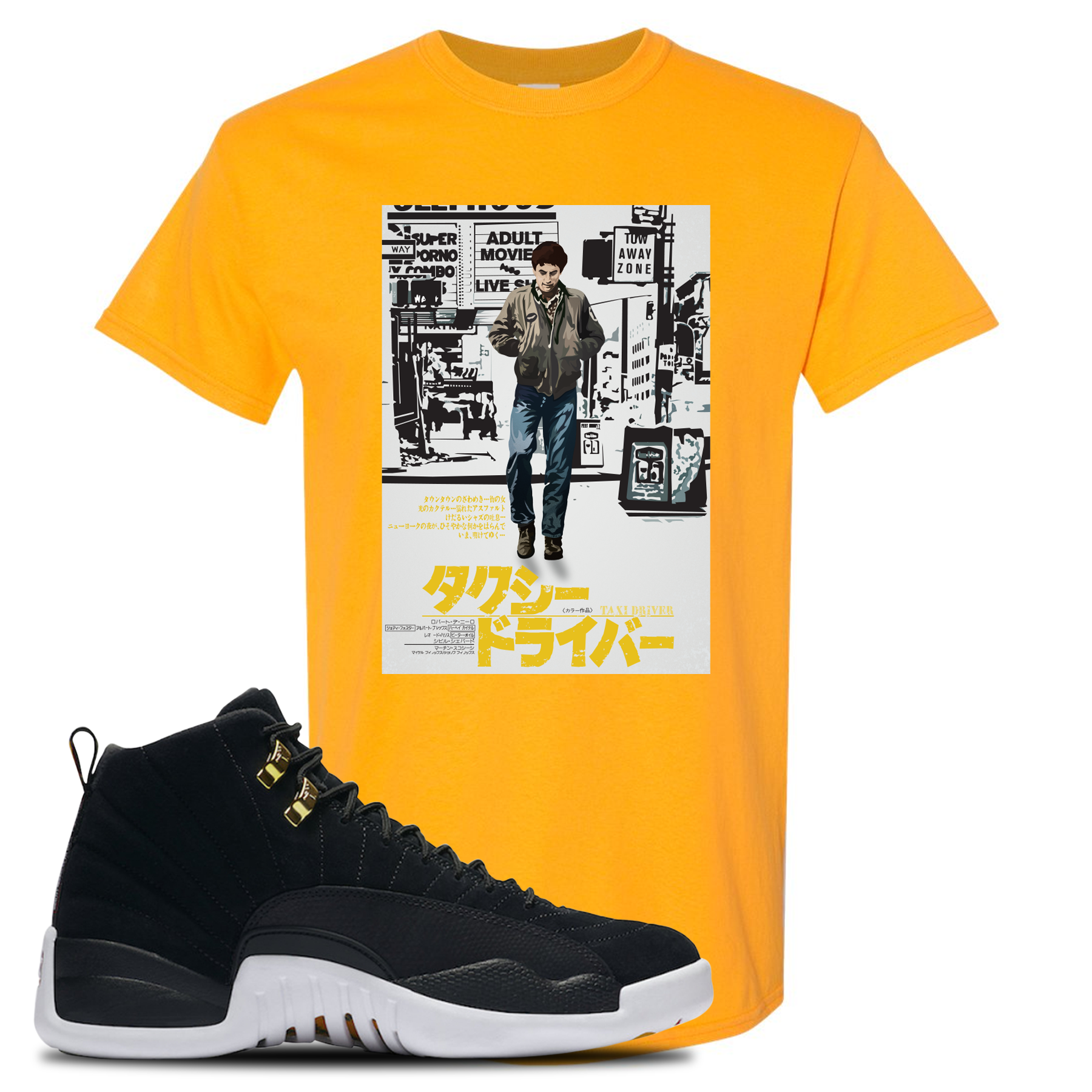 jordan 12 reverse taxi shirt