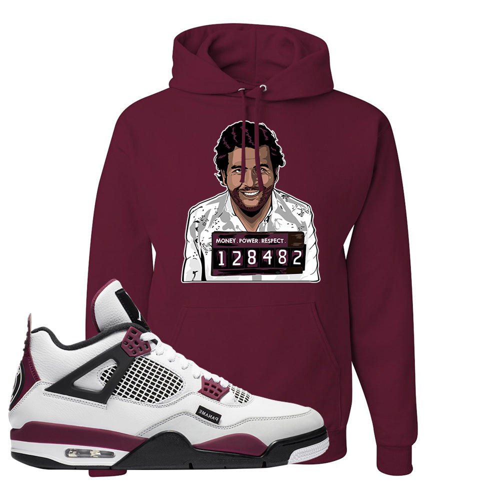 Air Jordan 4 Psg Hoodie Escobar Illustration Maroon Cap Swag