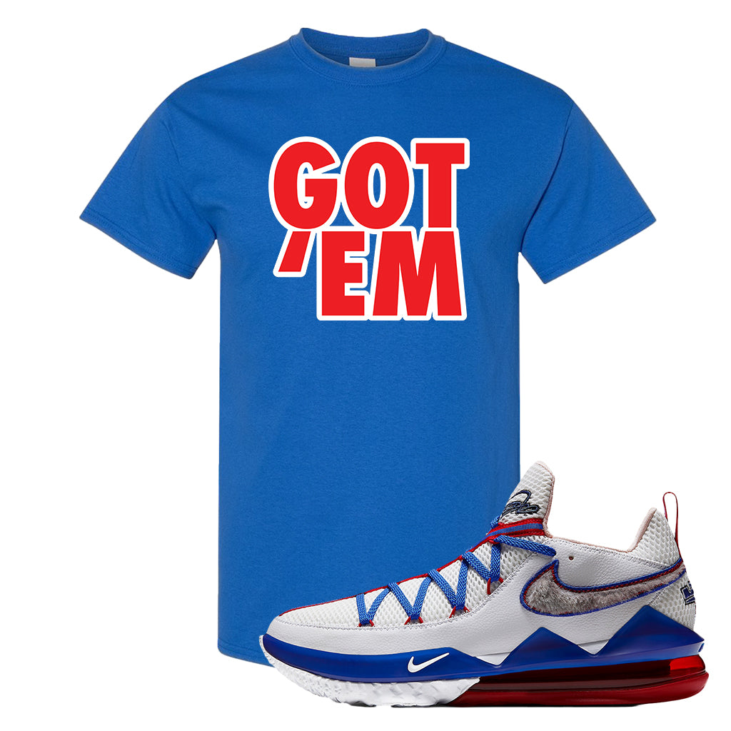 lebron blue shirt