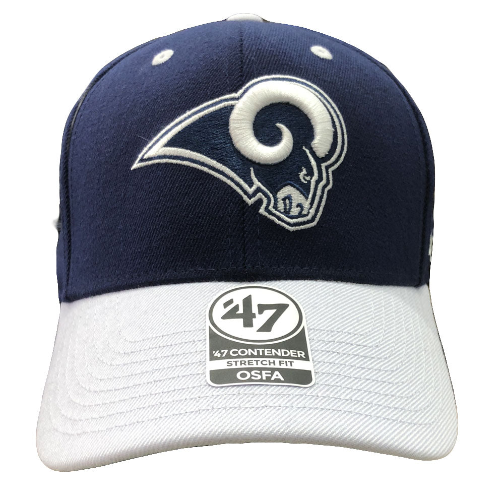 Los Angeles Rams One Size Fits All Stretch Fit Hat Cap Swag